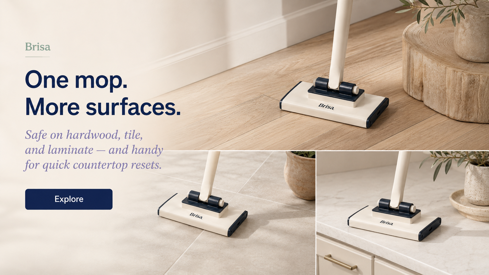 Compact Flat Mop System